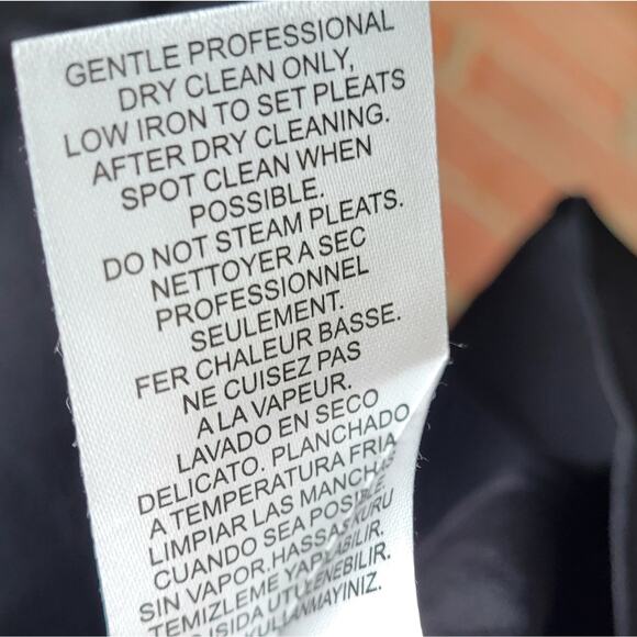 Tibi Arielle Tie Front Silk Shift Dress Black size XS - Picture 8 of 8